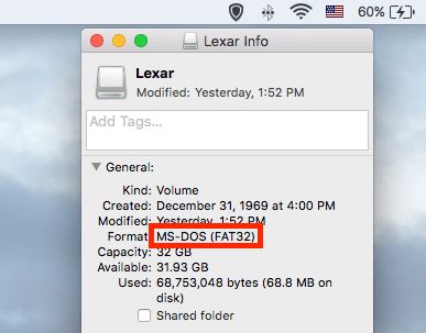 reformat flash drive for mac